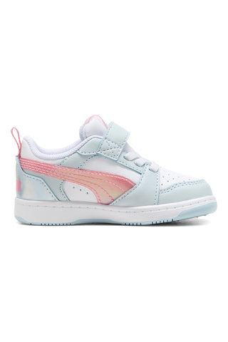 Sneakers multicolor pastello con Kinder-Fit Puma Rebound V6 Lo Space Belle AC+ Inf