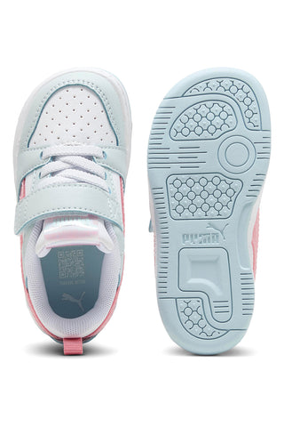 Sneakers multicolor pastello con Kinder-Fit Puma Rebound V6 Lo Space Belle AC+ Inf