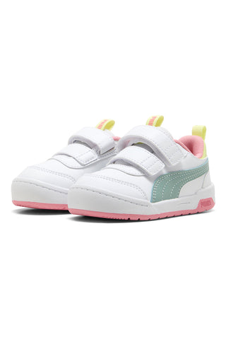 Sneakers bianche con dettagli pastello regolabili Puma Multiflex 2 Color V Inf