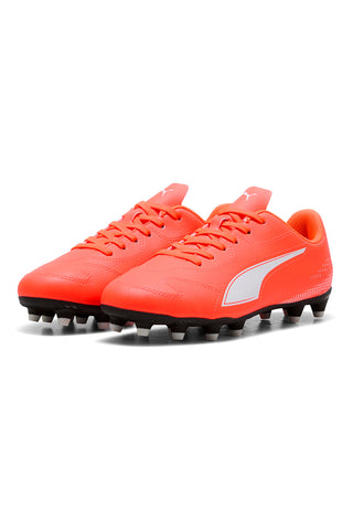 Scarpe da calcio rosso fluo suola FG/AG Vitoria II Puma Jr