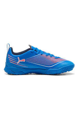 Scarpe calcio blu leggere con grip Puma Ultra 6 Play TT Jr