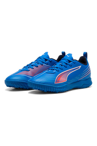 Scarpe calcio blu leggere con grip Puma Ultra 6 Play TT Jr