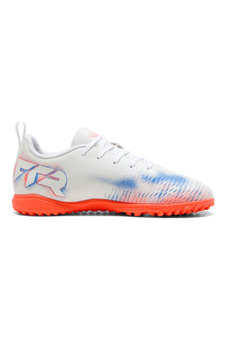 Puma Future 8 Play TT Jr Weiß Turf Fußballschuhe