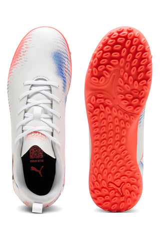 Puma Future 8 Play TT Jr Weiß Turf Fußballschuhe