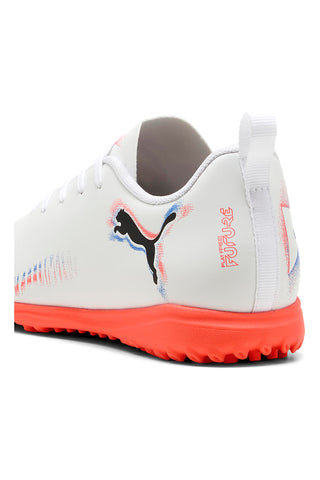 Scarpe da calcetto bianche con suola turf Puma Future 8 Play TT Jr