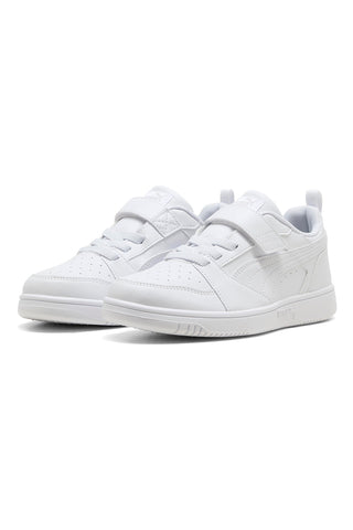 Puma Rebound V6 Lo AC+ PS Weiße Sneakers mit Klettverschluss