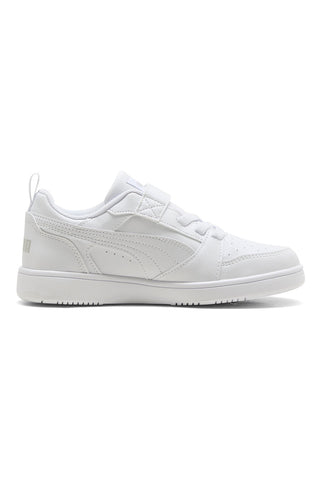 Puma Rebound V6 Lo AC+ PS Weiße Sneakers mit Klettverschluss