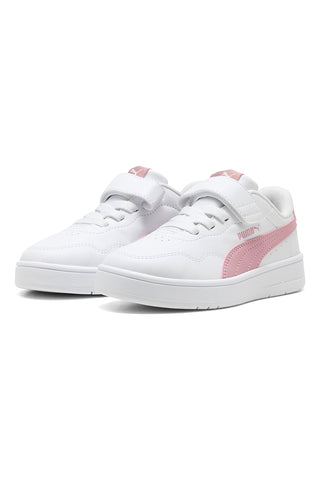 Puma Court Lally AC+ PS Weiße Sneakers mit rosa Details
