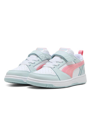 Puma Rebound V6 Lo Space Belle AC+ PS – Mehrfarbige Sneaker mit Klettverschluss in Pastell