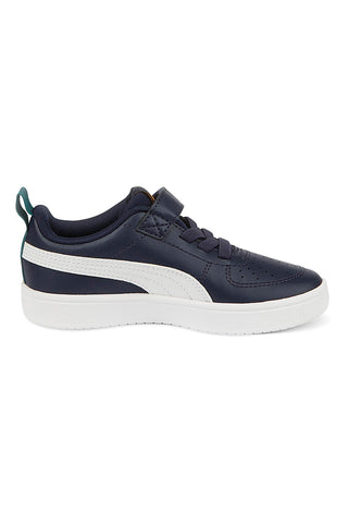 Puma Rickie AC+ PS marineblaue Sneakers mit weißen Details für Kinder