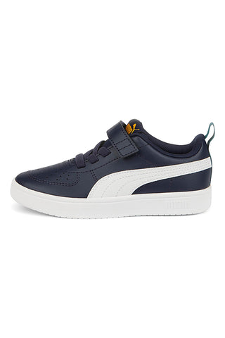 Puma Rickie AC+ PS marineblaue Sneakers mit weißen Details für Kinder