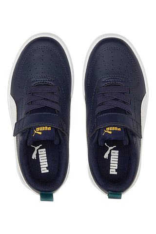 Puma Rickie AC+ PS marineblaue Sneakers mit weißen Details für Kinder