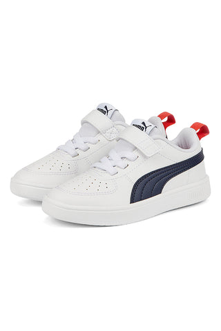Puma Rickie AC+ PS Weiße Sneakers mit blauen und roten Details