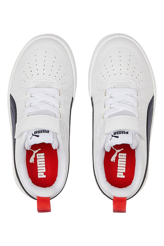 Puma Rickie AC+ PS Weiße Sneakers mit blauen und roten Details