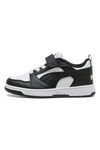 Sneakers nere e bianche con strappo Puma Rebound V6 Lo AC+ PS