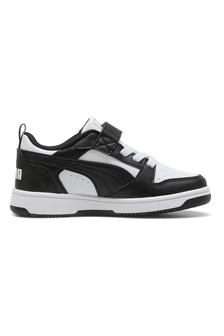 Sneakers nere e bianche con strappo Puma Rebound V6 Lo AC+ PS