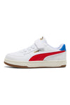 Puma Caven 2 Retro AC + PS Weiße Sneaker mit roten und blauen Details