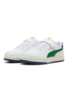 Puma Caven 2 Retro AC + PS Weiße Sneaker mit grünen Details für Kinder mit Klettverschluss