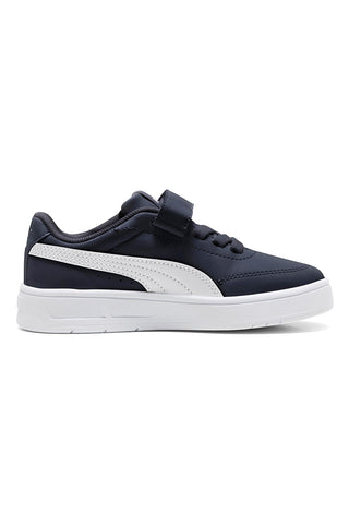 Puma Court Classic Clean AC+ PS Blaue Sneakers mit weißen Details