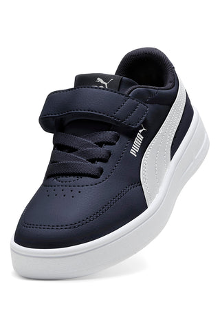 Puma Court Classic Clean AC+ PS Blaue Sneakers mit weißen Details