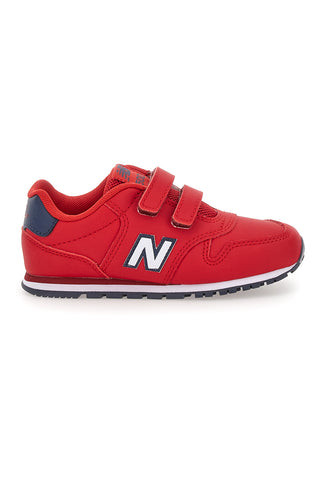 Rote New Balance 500 Klett-Sneaker