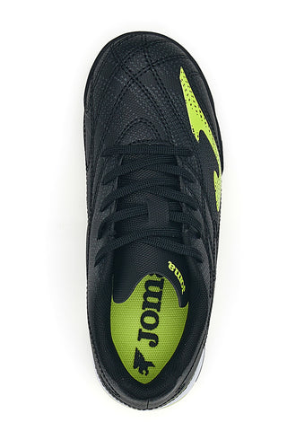 Scarpe da calcetto nere con dettagli lime Joma EVOLUTION JR 2501