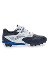 Scarpe da calcetto blu e bianche con doppio strappo Joma Cancha JR 2503