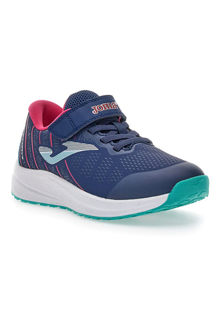 Joma Victory JR 2503 Blaue Laufschuhe mit Klettverschluss