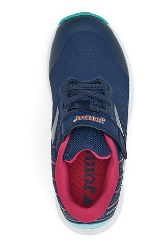 Joma Victory JR 2503 Blaue Laufschuhe mit Klettverschluss