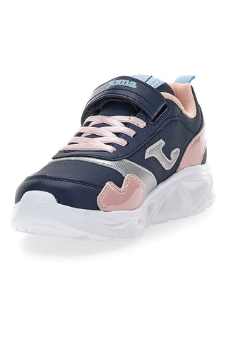 Sneakers blu rosa con strappo e lacci elastici Joma Jr Star 2503