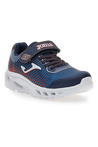 Joma Aquiles JR 2503 Blaue Sneakers mit Lichtern und Klettverschluss
