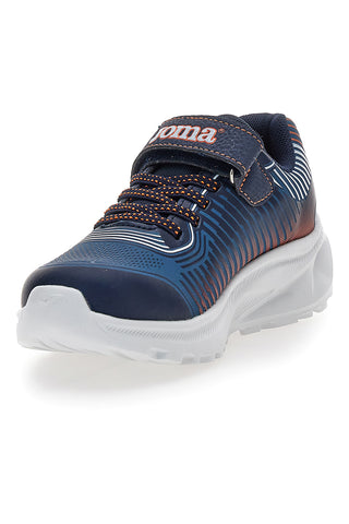 Joma Aquiles JR 2503 Blaue Sneakers mit Lichtern und Klettverschluss
