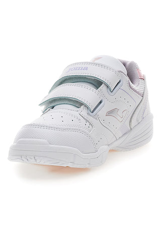 Sneakers bianche con doppio strappo Joma W School JR 2519