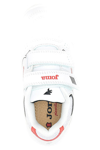 Joma Wschool Jr 2506 Weiße Sneakers mit Klettverschluss