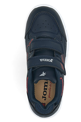 Sneakers blu con doppio strappo Joma W.School JR 2533