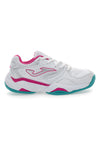 Joma Master 1000 JR 2532 weiße Padel-Tennisschuhe mit rosa Details