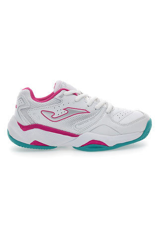 Joma Master 1000 JR 2532 weiße Padel-Tennisschuhe mit rosa Details
