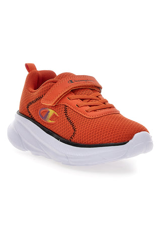 Champion HRO JB PS Low Cut Sneaker, orangefarben, mit Klettverschluss