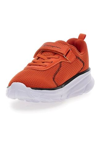 Champion HRO JB PS Low Cut Sneaker, orangefarben, mit Klettverschluss