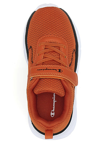 Champion HRO JB PS Low Cut Sneaker, orangefarben, mit Klettverschluss