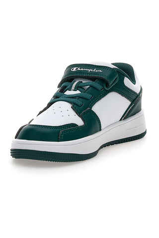 Champion RD18 2.0 Low B PS Sneaker mit Klettverschluss in Weiß und Grün