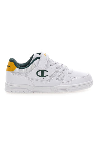 Sneakers bianche con dettagli verdi e gialli Champion CLY 87 B PS