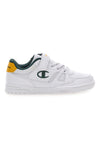 Weiße Sneakers mit grünen und gelben Details Champion CLY 87 B PS