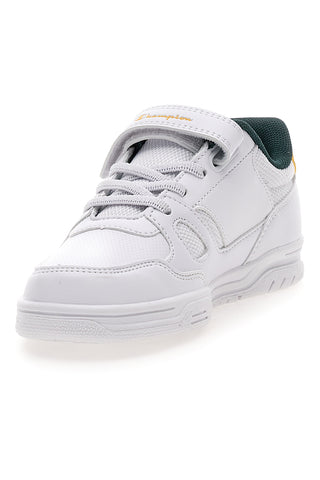 Weiße Sneakers mit grünen und gelben Details Champion CLY 87 B PS