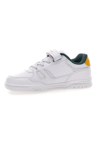Weiße Sneakers mit grünen und gelben Details Champion CLY 87 B PS