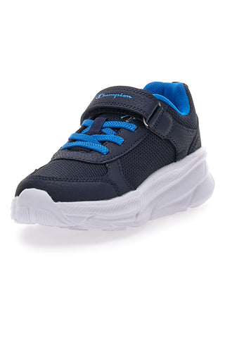 Scarpe da ginnastica blu in mesh con strappo Champion HRO B PS Low Cut