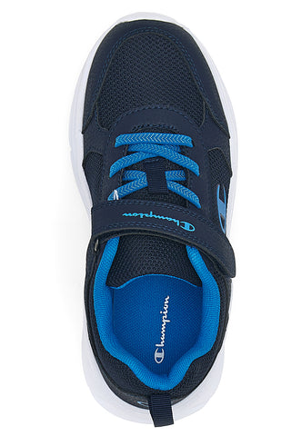 Champion – HRO B PS – Niedrig geschnittene, blaue Mesh-Sneaker mit Klettverschluss
