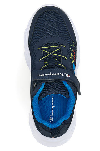 Sneakers blu con stampa e luci Champion Funfair Print B PS Low Cut Shoe