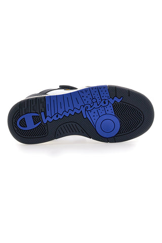 Champion RD18 Heritage Evolve B PS – Weiße und blaue Sneakers mit gelben Details