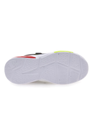 Champion Wave Tri B PS Schwarze Sneakers mit farbigen Lichtern und Klettverschluss